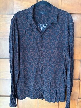 AllSaints Leopard Print Shirt
